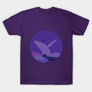 Purple whale T-Shirt